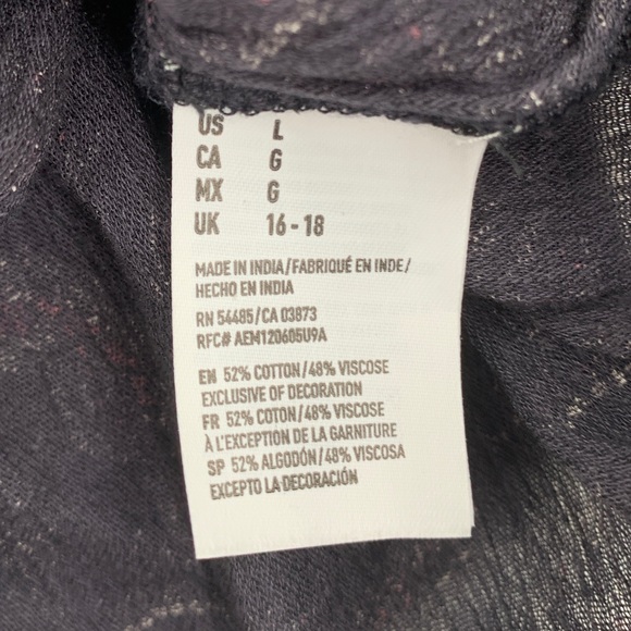 American Eagle Blouse Top Paisley Boho Large - Picture 8 of 8